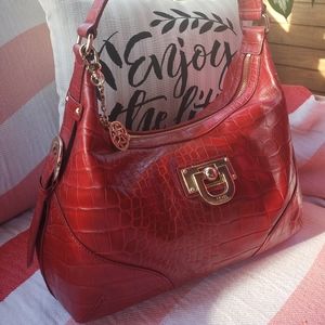 Red Donna Karen Handbag